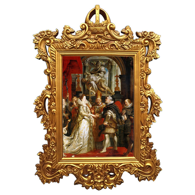 Antique Mirror Frame Baroque Style Ornate Large Picture Frames for Paintings