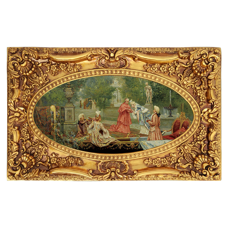 Classic Royal Baroque Picture Frame Antique Golden Frame For Oil Painting