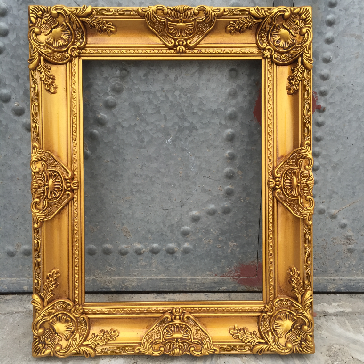 Chinese style recycle ornate oil painting frames hand carved wood antique mirror frames