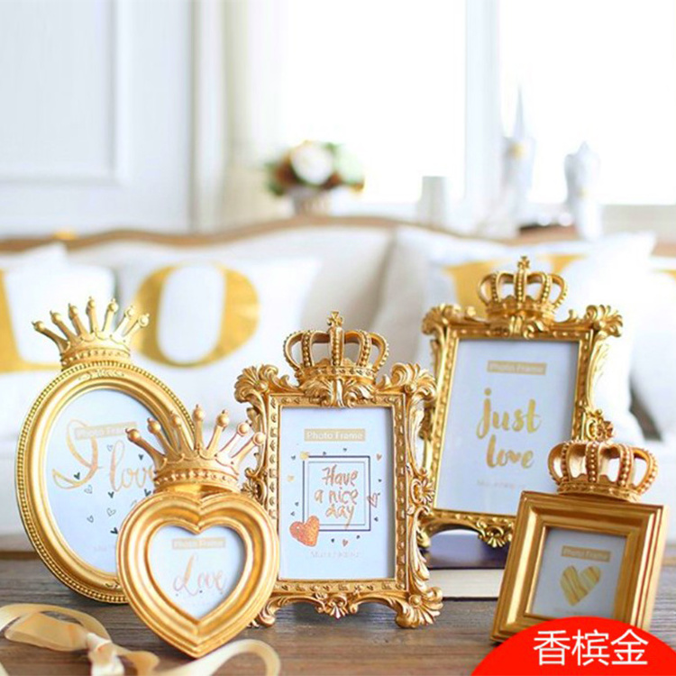 8x8 small gold heart shaped photo frame picture frames