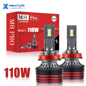 Wholesale 110W 11000LM Auto Led Headlight H7 Led Car Light h4 Led Headlight Bulb 9005 9006 Foshan M8 Pro H4 Led Headlight