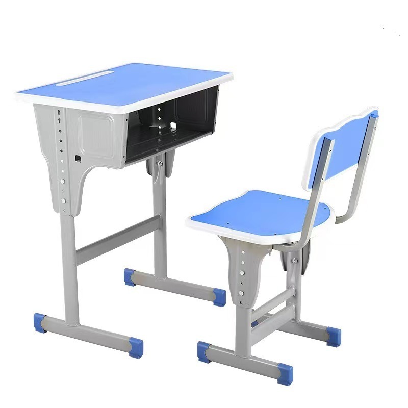 Wholesale School Furniture plastic metal single Student Desk And Chair Set training study Table for school