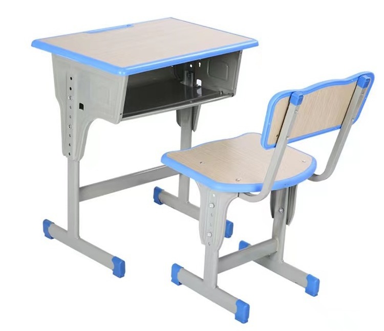 Wholesale School Furniture plastic metal single Student Desk And Chair Set training study Table for school