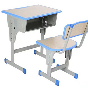 Wholesale School Furniture plastic metal single Student Desk And Chair Set training study Table for school