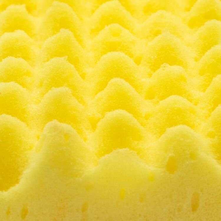 car wash sponge easy to grip  yellow seaweed wave car sponge