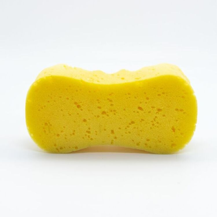 car wash sponge easy to grip  yellow seaweed wave car sponge