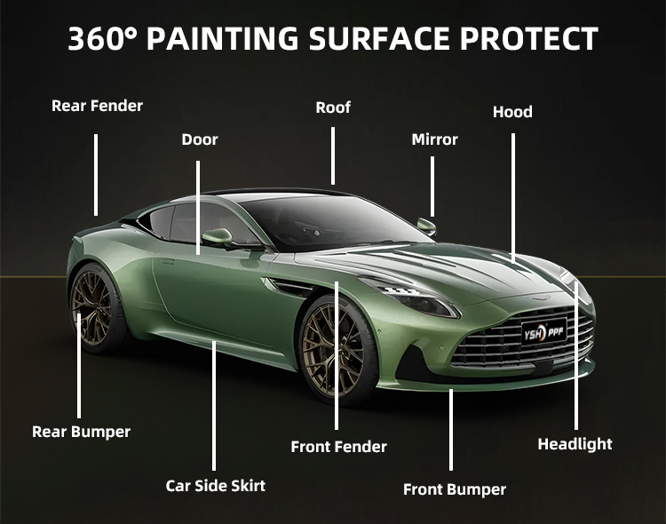 Car Wrap 1.52 * 18m Ultra Matte Black Film Auto High Gloss Color Automotive Green Car Wrap Vinyl Film