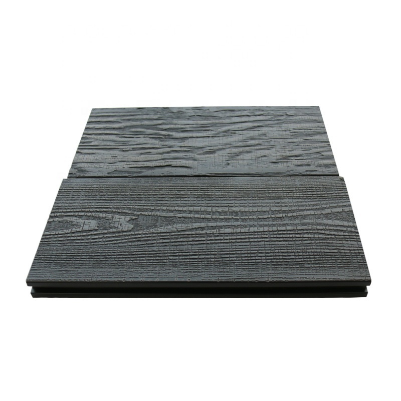 Outdoor WPC Decking 3D Embossing Composite Decking  Boards