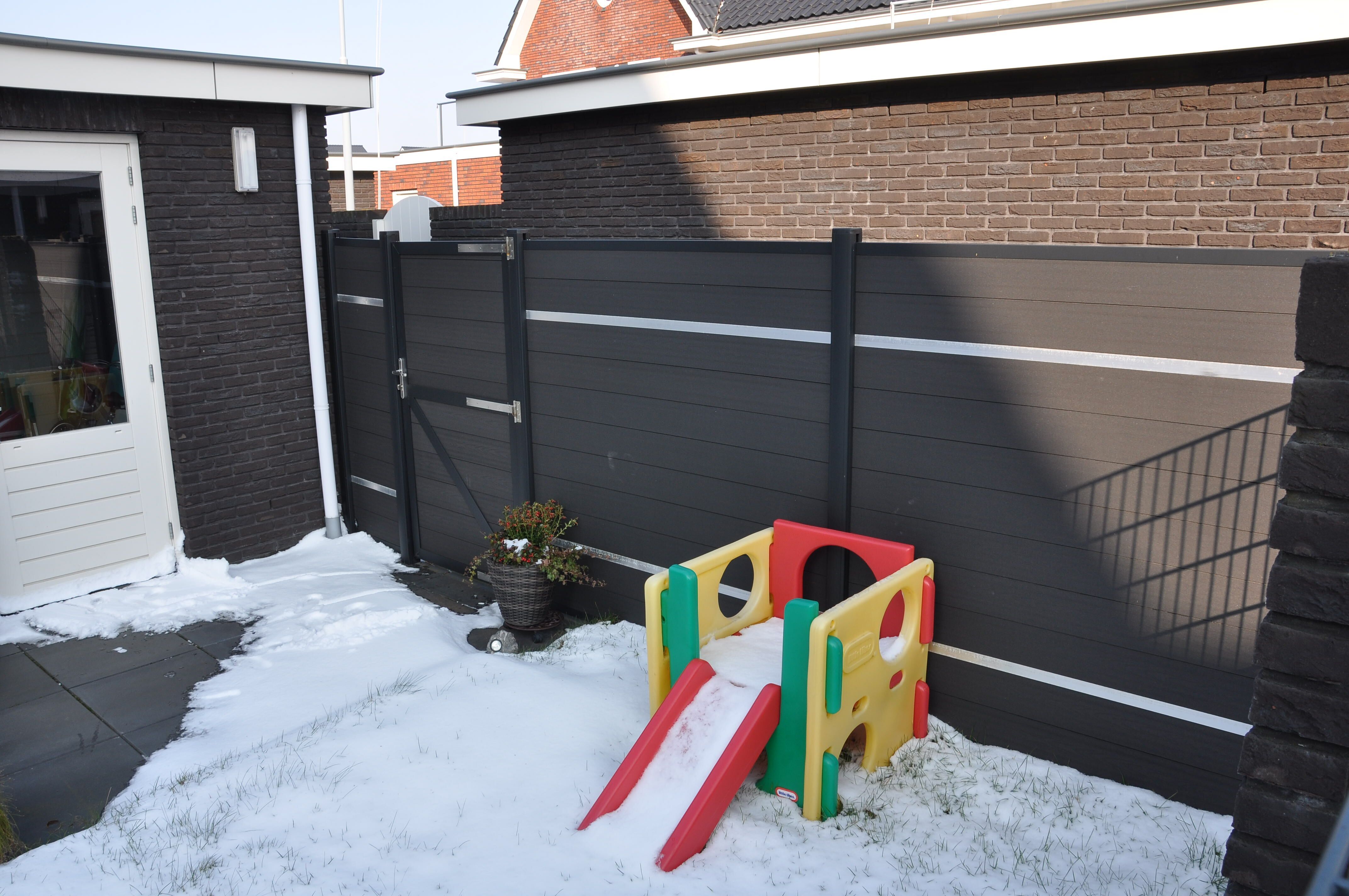 Fence Panels Privacy Fence Wpc Pane Horizontal Slat Aluminum Garden Fence Wood + HDPE +additives 3D Modeling Not Coated 10