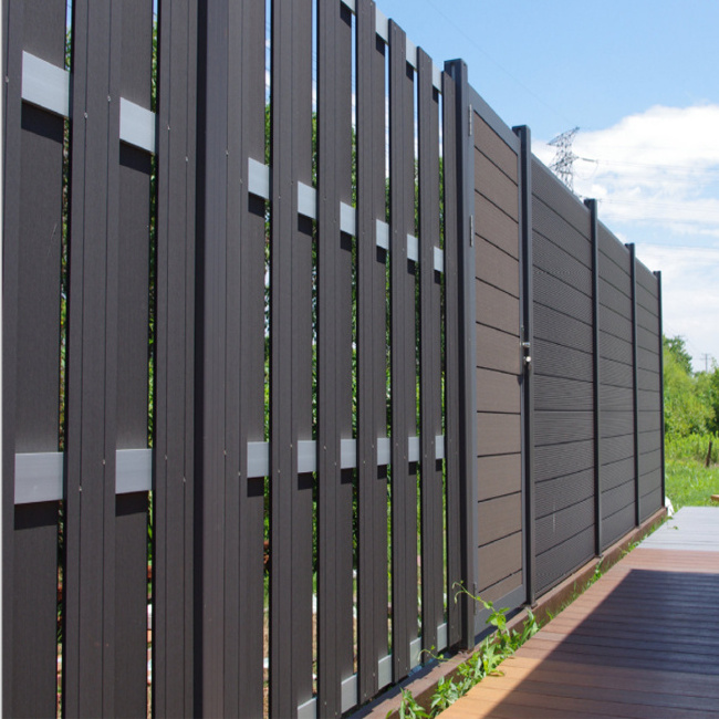 MOON FOSSIL Outdoor Wood Plastic Composite WPC  Fence