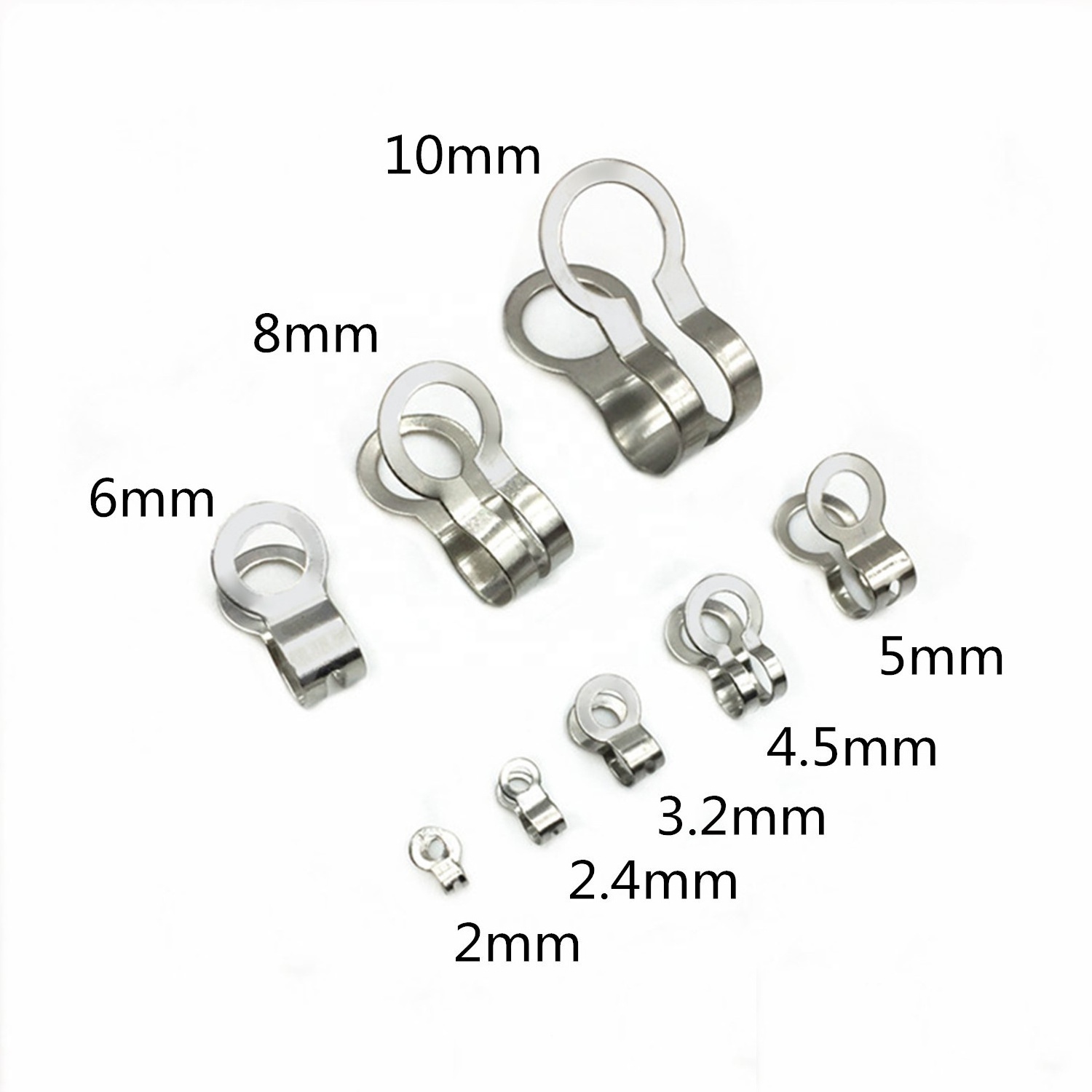 Jewelry Findings Stainless Steel Connectors Accessories Screw Holder Bag Clasp Connector Ball Bead Chain Clasp Jewelry