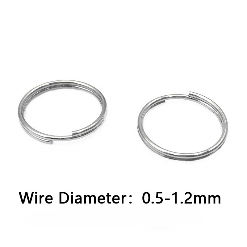 Stainless Steel 18K Gold Jewelry Findings Movable Ring DIY Accessories Jump Rings Open Split Ring Connectors Jewelry Accessories