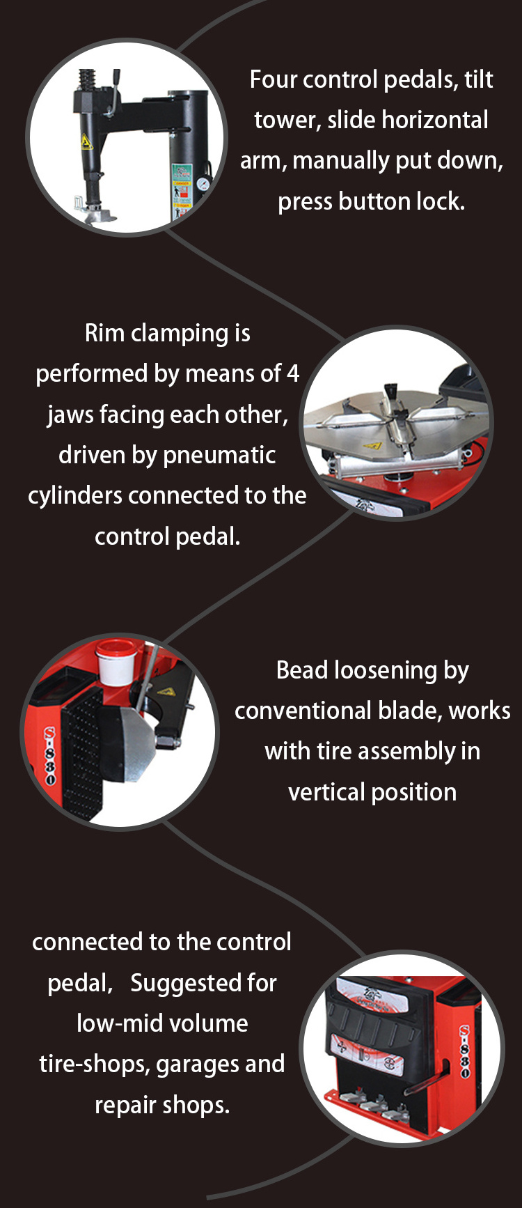 Tire Changer And Wheel Balancer Machine Car Tyre Changer Machine Automatic