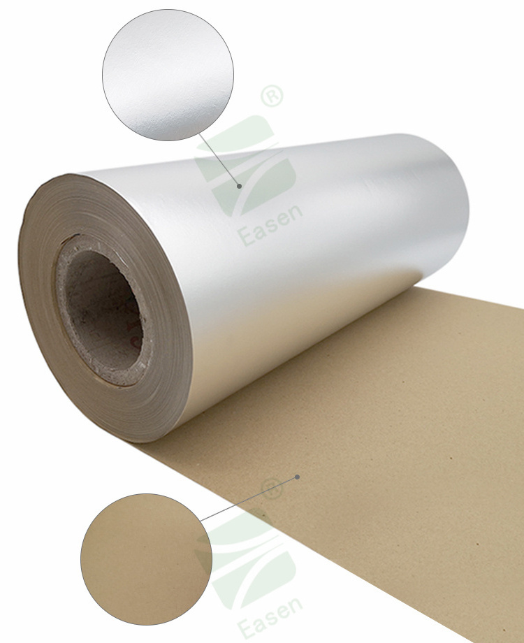 Aluminum foil laminated paper Rolls wax coated waterproof kraft paper in building