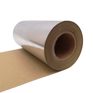 Factory supply foil kraft paper aluminium foil kraft paper manufacturers