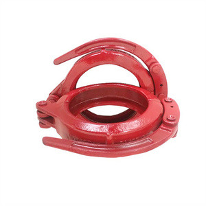 5.5 inch Concrete Pump Pipe Fittings Fast Released Lever Clamp Coupling