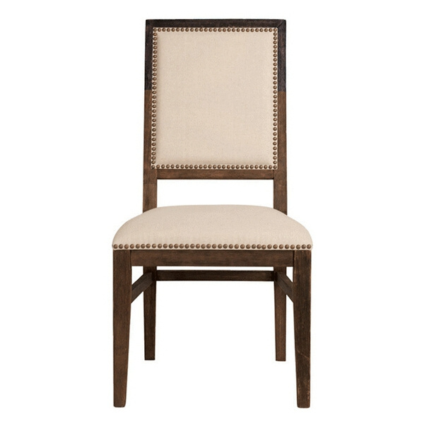 Modern Design Beige Color Suede Fabric Dining Room Chair for Deluxe Restaurant DC-079