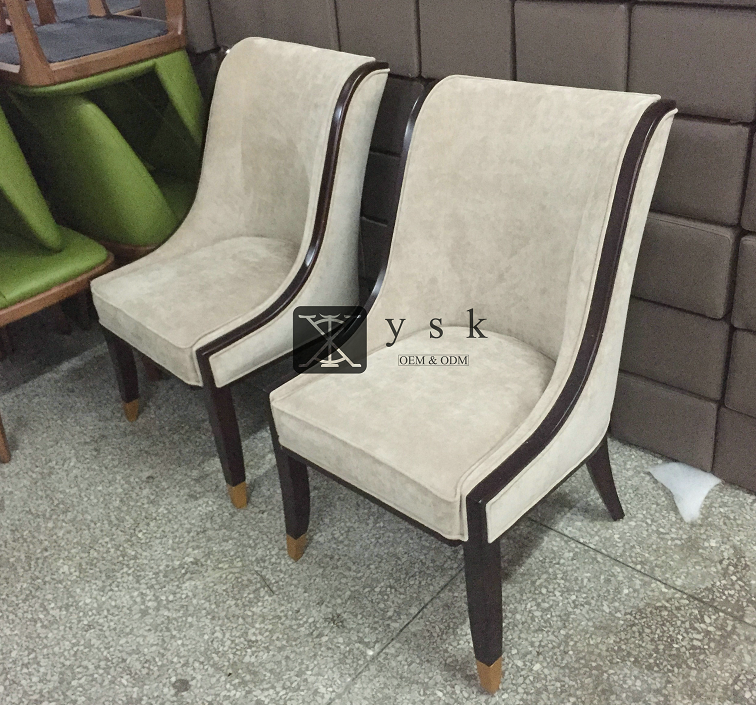 Other Hotel Restaurant Wooden Furniture Modern Fabric Dining Room Chairs DC-484