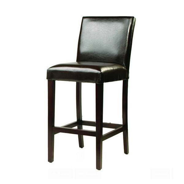 Hot Sale Bar Stool Ash Wood Base Leather Luxury Bar Stool Chair BC-057