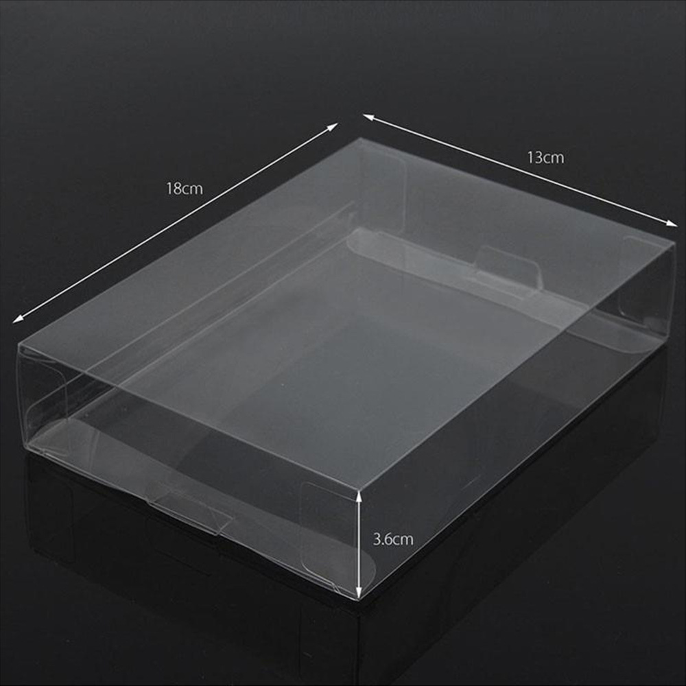 Cartridge Box Protector For N64 Game Card Display Box For SNES Game Card Transparent Clear Game Case