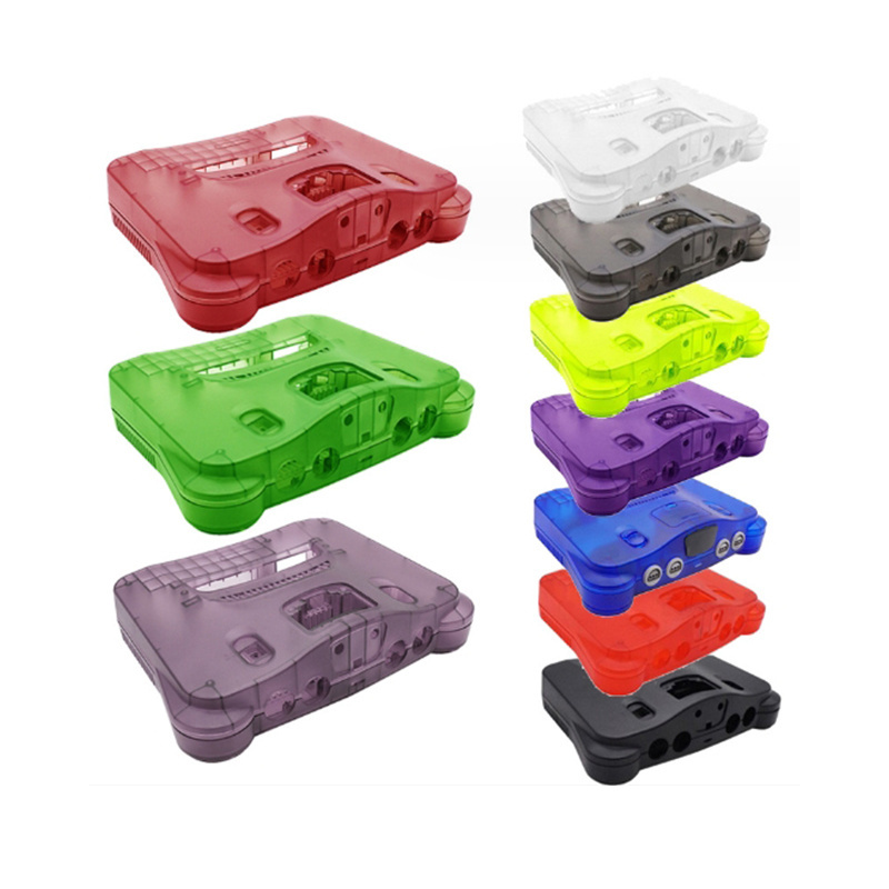 New For N64 Retro Video Game Console Replacement Plastic Housing Shell Transparent Case for Nintend 64 Protector Accessories