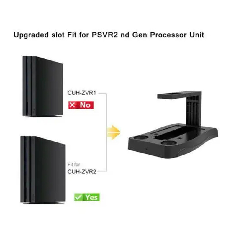 Vertical Stand 4 in 1 PS VR 2nd Generation PS4 VR Glasses Connector Storage PS4 VR Charging Station