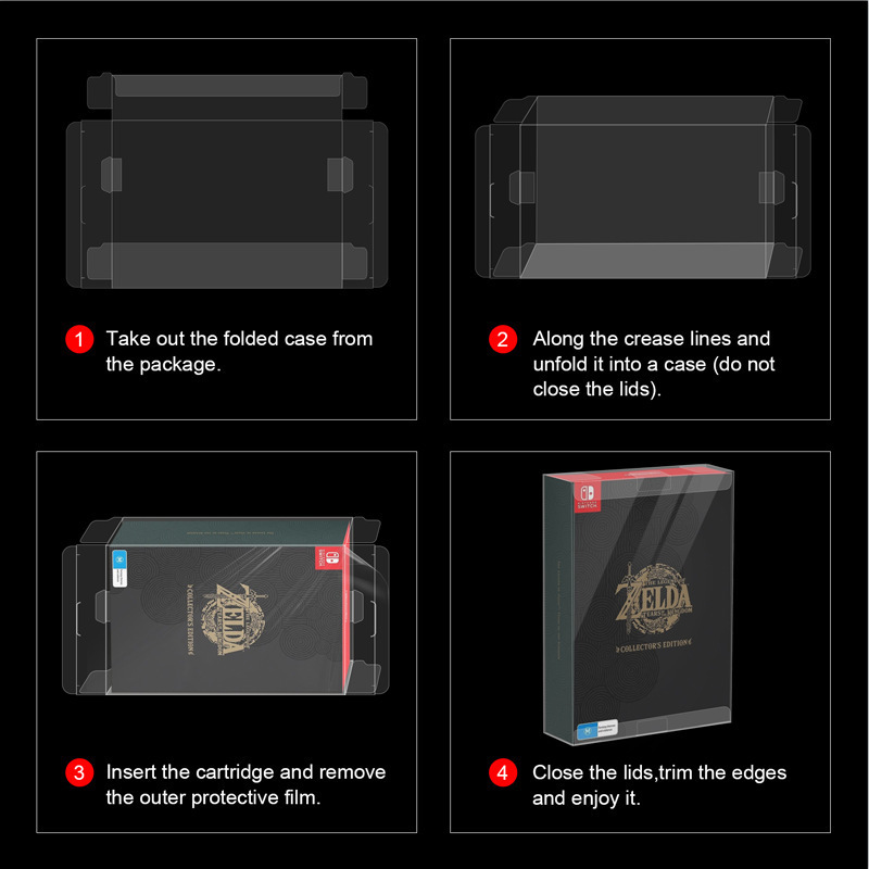 Transparent Protective Box For Nintendo Switch Collector's Edition Game Card Dustproof Case For Nintendo Switch Game Cartridge