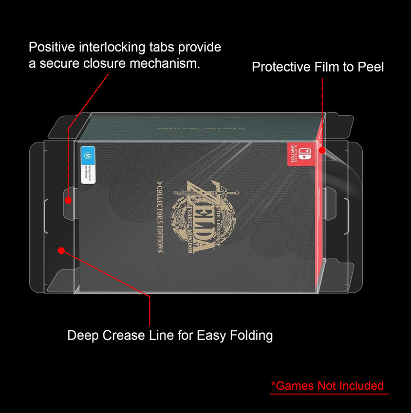 Transparent Protective Box For Nintendo Switch Collector's Edition Game Card Dustproof Case For Nintendo Switch Game Cartridge