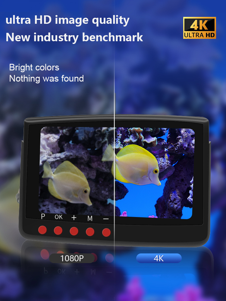 Factory Fish Finder 1000TVL HD Waterproof 5 Inch Underwater Fishing Video Camera For Used In Ocean And Fresh Water Fishing