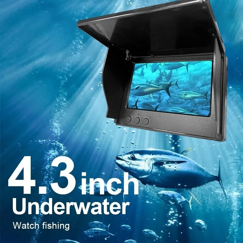 4.3 Inch Underwater Camera Fishing Cameras Summer Video Fishing Rod Ice Fishing Winter Kit Video Fishfinder Gift for Fisherman