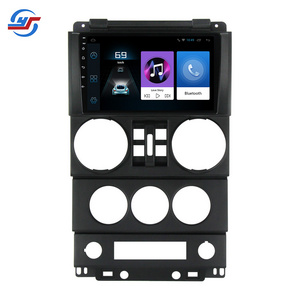 9" Car Android Player Radio 2 Din Carplay Android Auto Frame Navigation Multimedia For Jeep Wrangler 3 2008 2009 2010