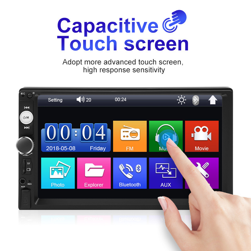 12 V 7 Inch Car Dvd Player 480 * 800 Ips FM AUX Car Radio Stereo Video Mp4 Mp5 Tv Car Monitor Mirror Link