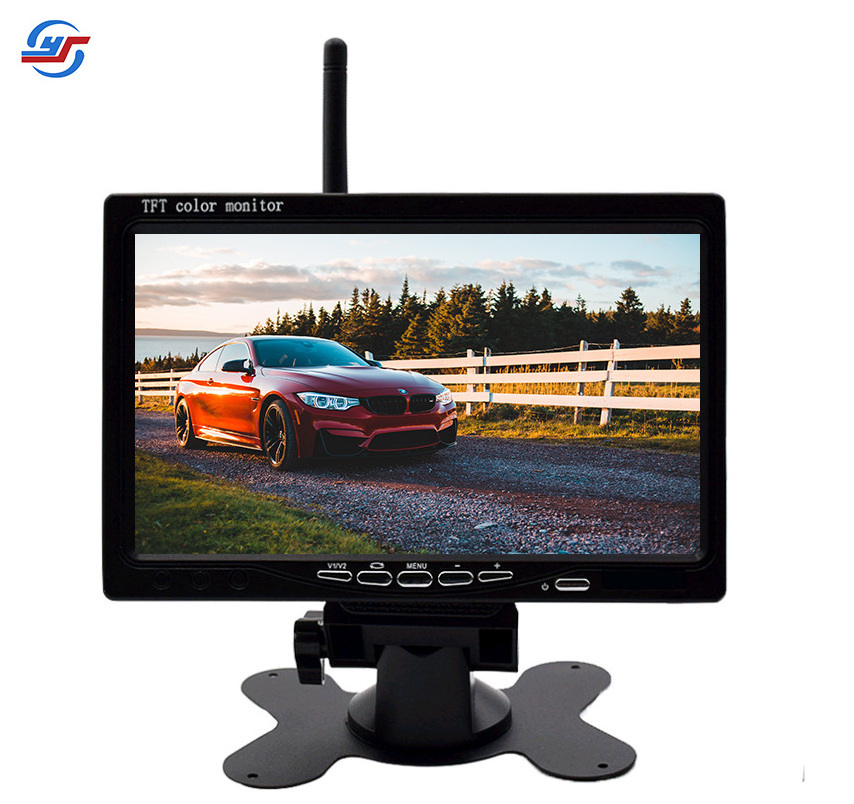 High quality  7 inch wireless car monitor rear view system Truck Monitor Bus Reversing