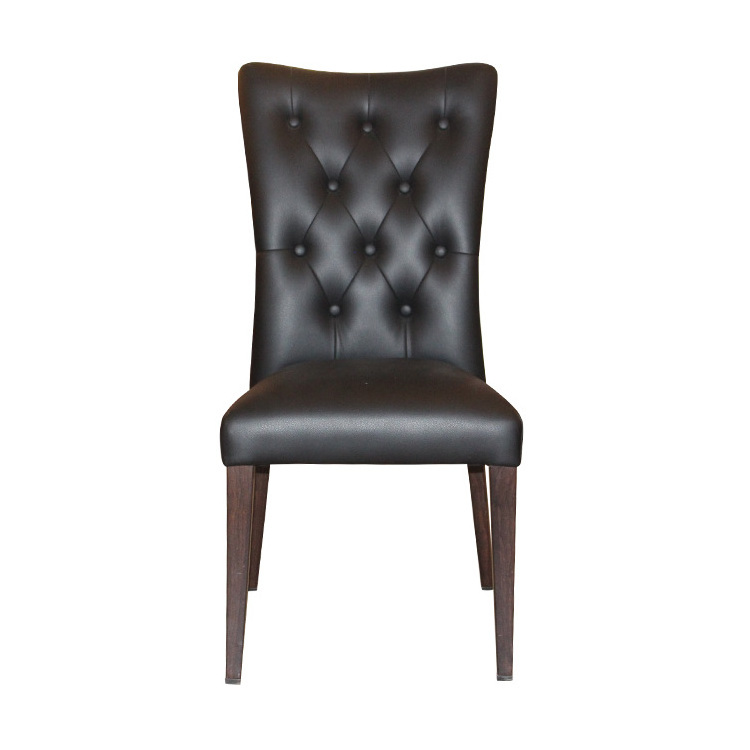 Nordic Black Dining Chair Modern Luxury Upholstered Fabric Dining Room Chair With Metal Leg