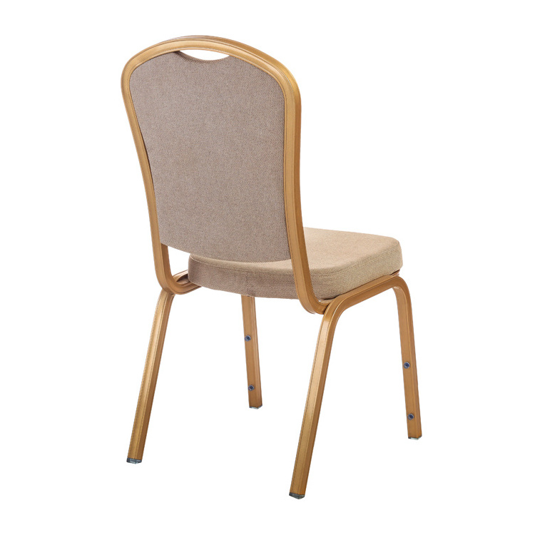 Luxury Hotel Hall Banquet Chair High Back Aluminium Metal Stacking Dining Chair