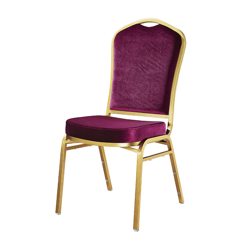 Luxury Furniture High End Metal Banqute Chair Hotel Upholstered Wedding Dining Chairs