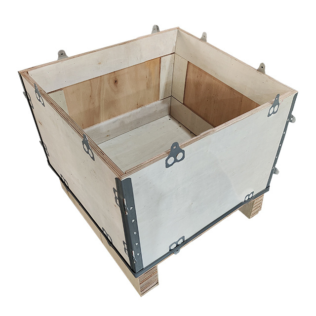 Manufacturer sells wooden boxes for long-distance transportation packaging Foldable and removable plywood box