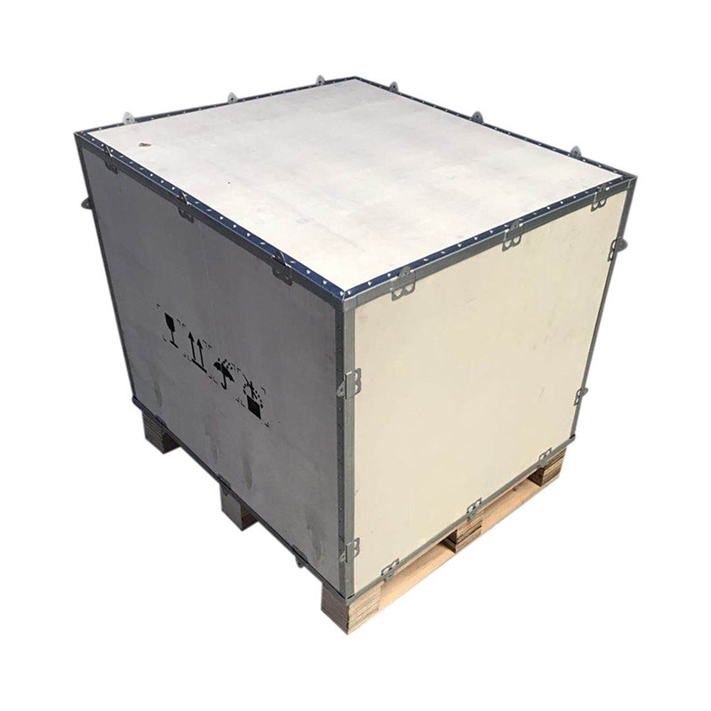 Fumigation-free export collapsible wooden box for packaging and transportation foldable plywood box Nailless plywood box