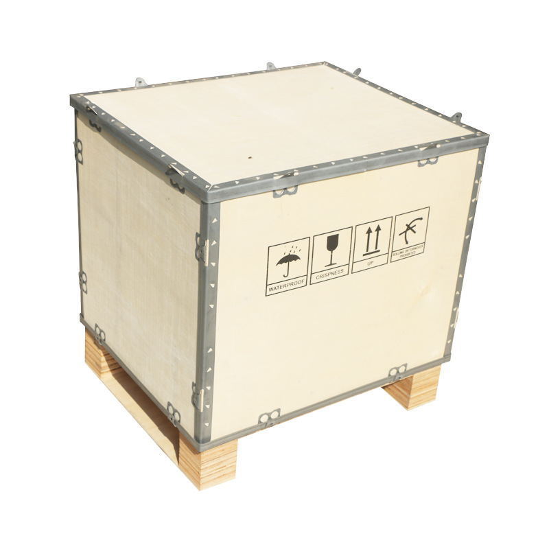 Fumigation-free export collapsible wooden box for packaging and transportation foldable plywood box Nailless plywood box