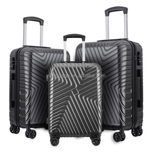 ABS Material Low Moq Cheap Price High Quality 20 24 28 Inch Size 3 Piece Men Women Travel Trolley Bags Luggage Suitcases Sets