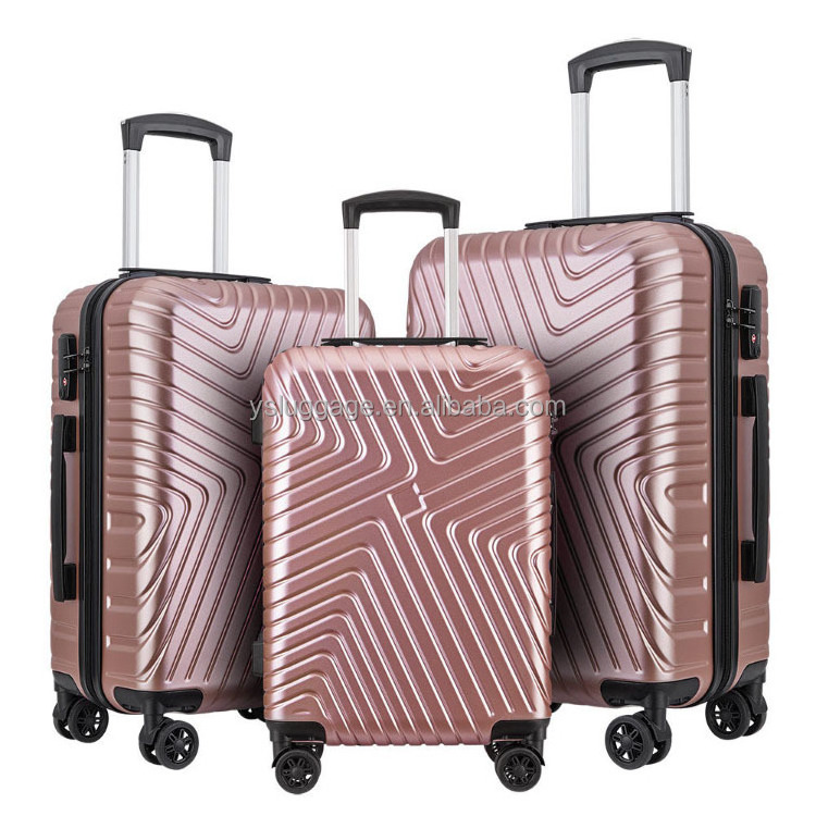 ABS Material Low Moq Cheap Price High Quality 20 24 28 Inch Size 3 Piece Men Women Travel Trolley Bags Luggage Suitcases Sets