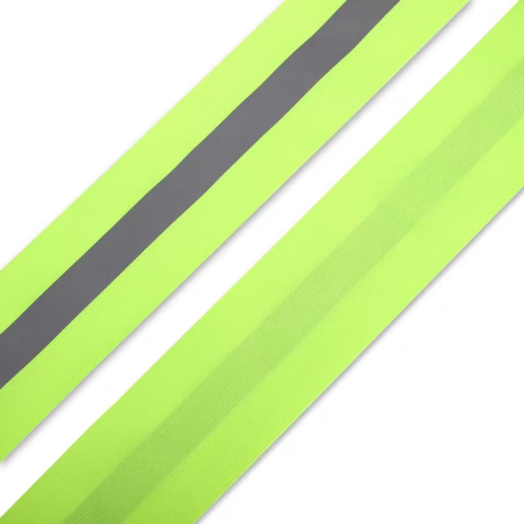 two side printed striped safety belt nylon polyester webbing tape strips for clothing