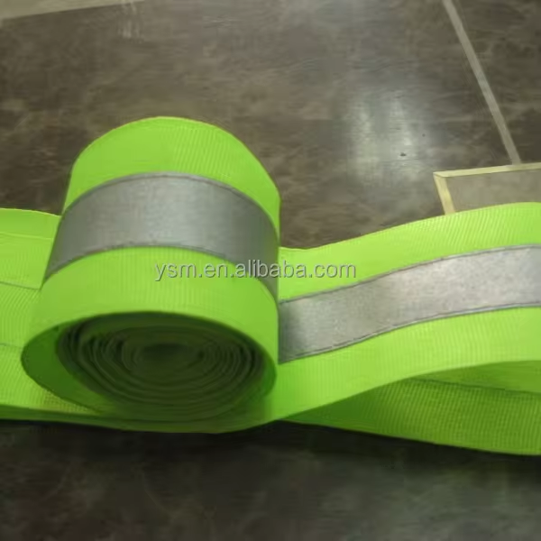 two side printed striped safety belt nylon polyester webbing tape strips for clothing