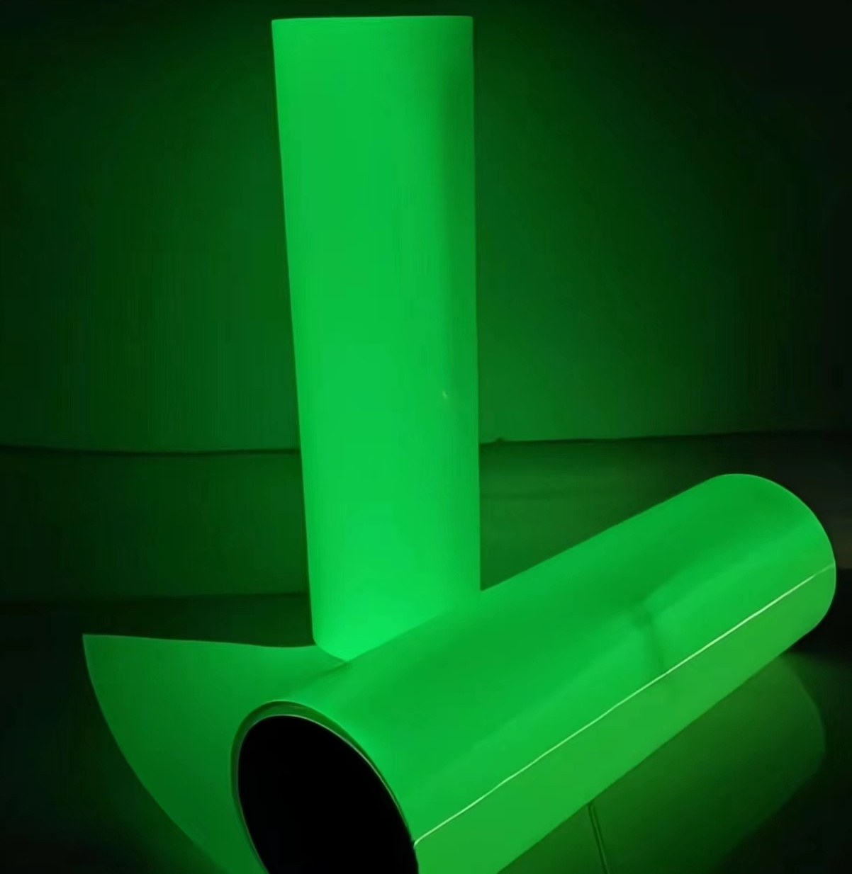 refluoscent lumin glow in the dark luminescent film adhesive vinyl tape paper for door road safety