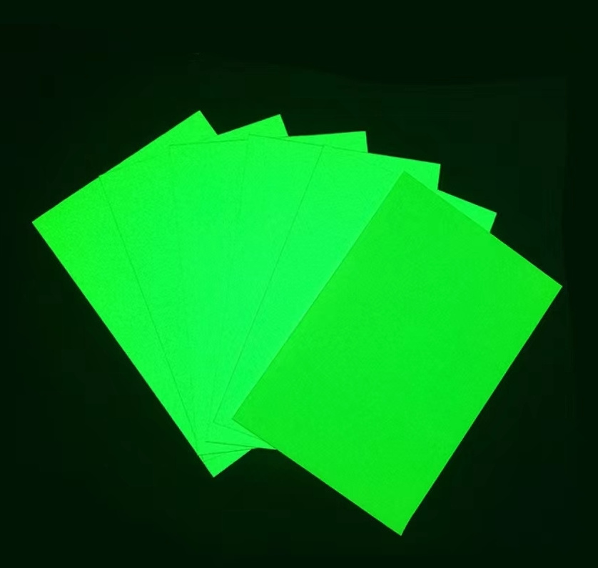 refluoscent lumin glow in the dark luminescent film adhesive vinyl tape paper for door road safety