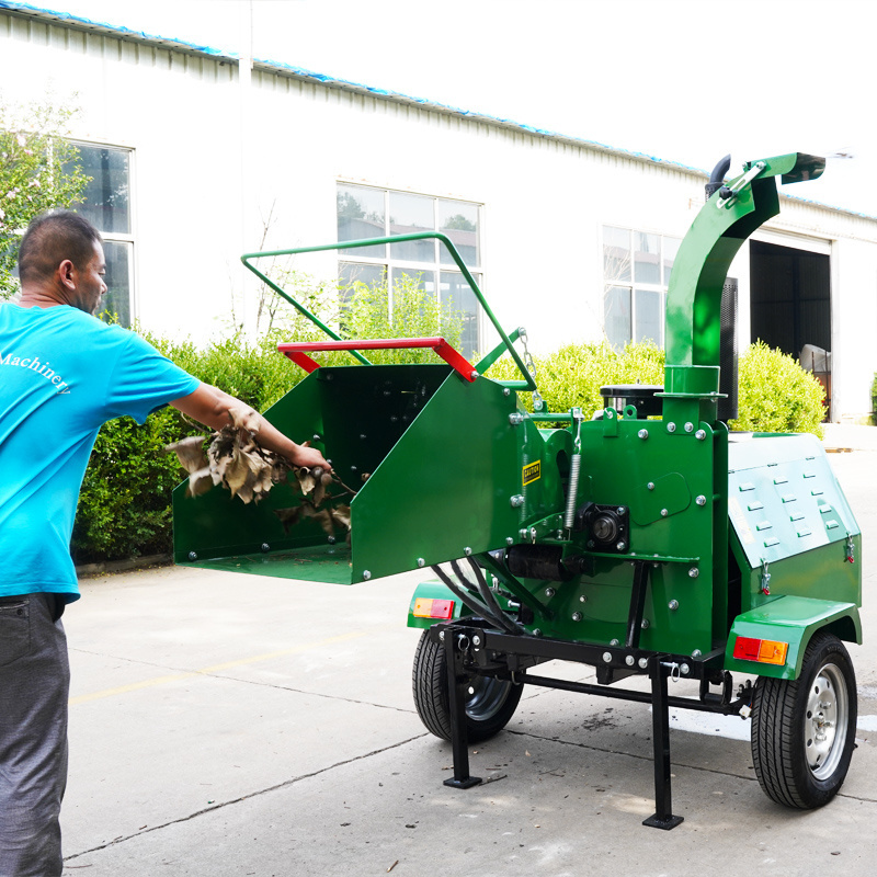 CE diesel Wood Chipper Shredder  Mulcher Chipper with Adjustable Speed wood chipper machine forestry machinery tree cutting