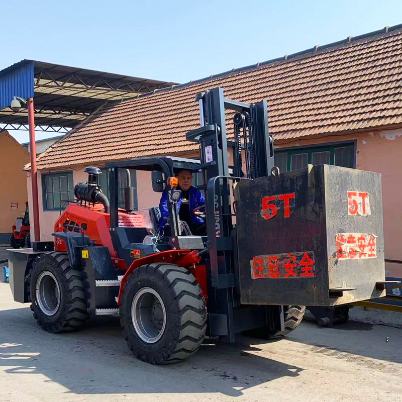 Diesel engine forklift small truck price 2 2.5 lpg gasoline 4 4.5 rough terrain 4w 3ton 4ton off road forklift