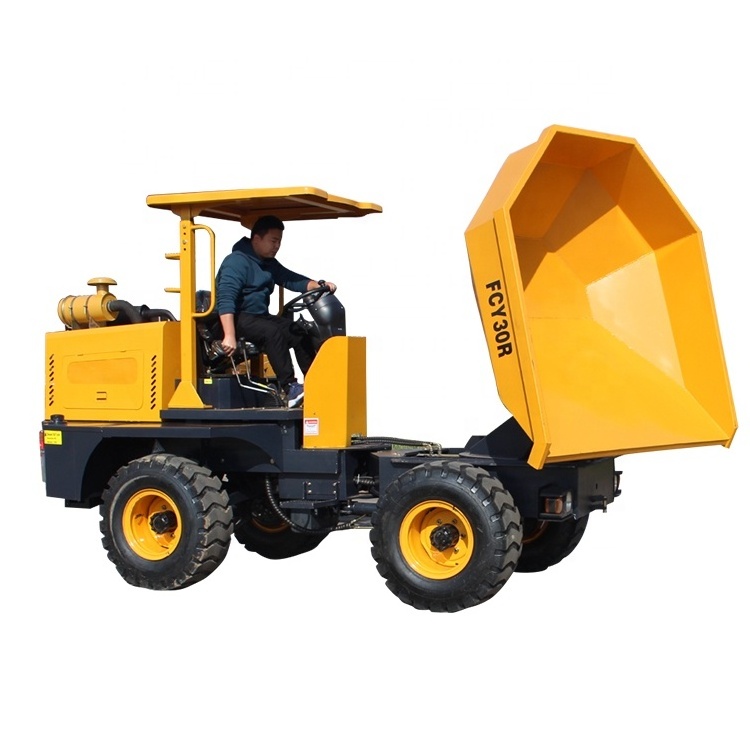 CE Construction use 2/3/5/7/10 Tons Front Mini Dumper FCY30 transport hydraulic mini dumper 4x4 small dump dumper truck for sale