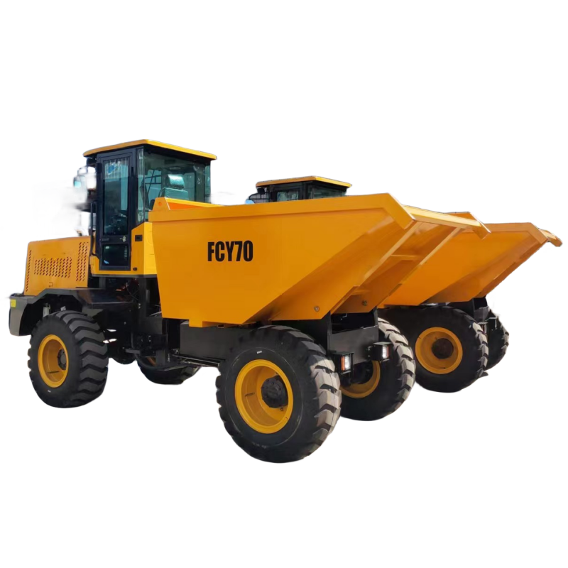 FCY70 7 Ton construction mini track dumper off road site dump trucks price 4x4 mini dump truck for sale