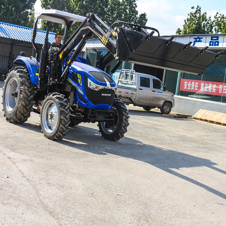 100hp Power Four wheel Tractor with front loader